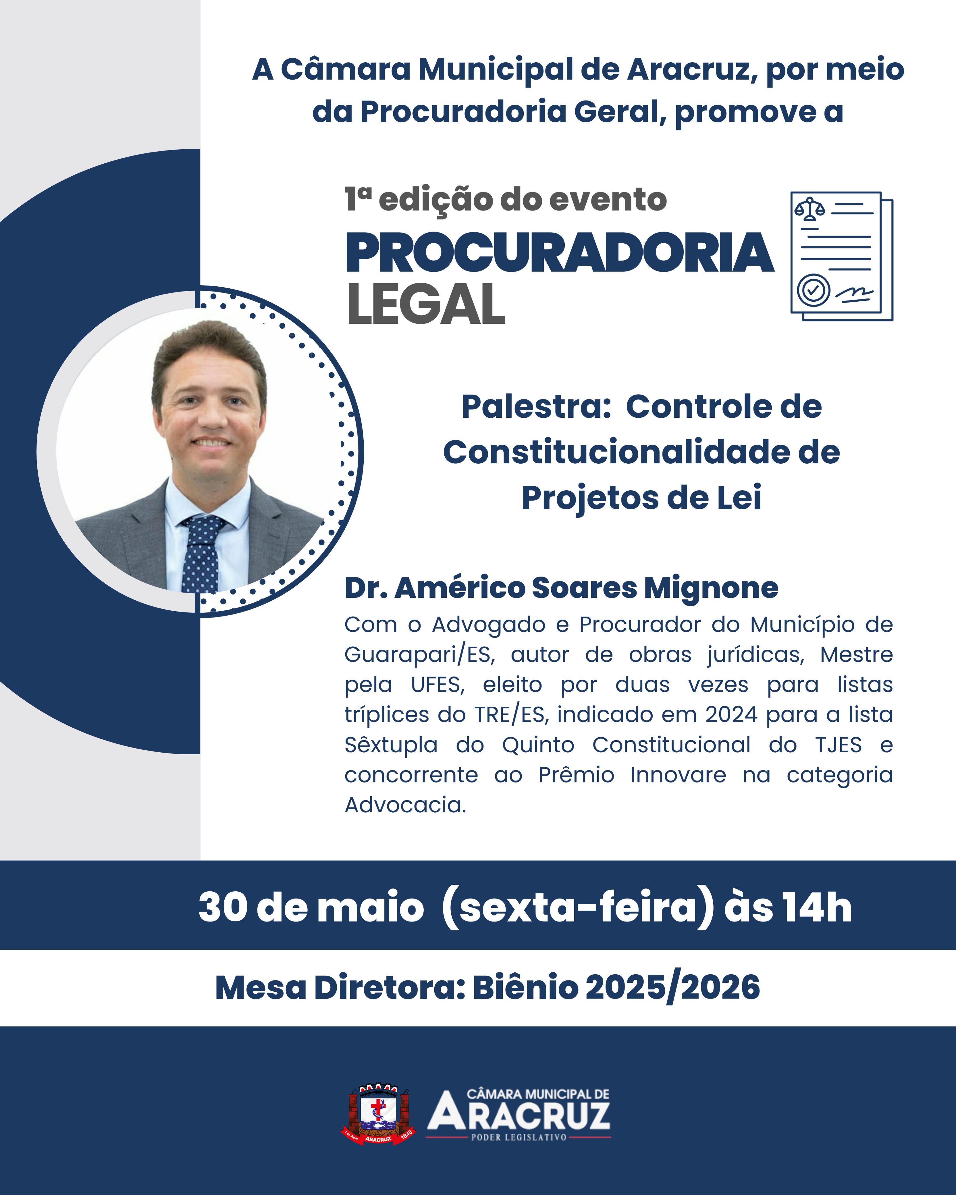 1ª EDIÇÃO DO EVENTO: PROCURADORIA LEGAL