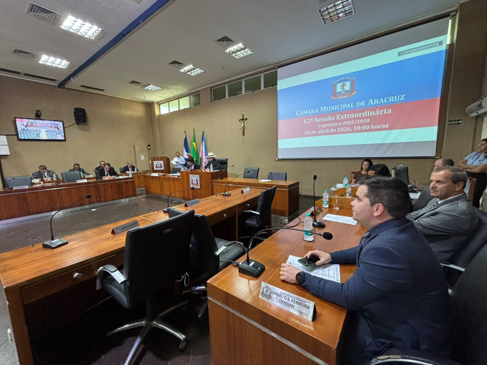 CÂMARA DE ARACRUZ REALIZA 12ª SESSÃO EXTRAORDINÁRIA DA 27ª LEGISLATURA (2025–2028)