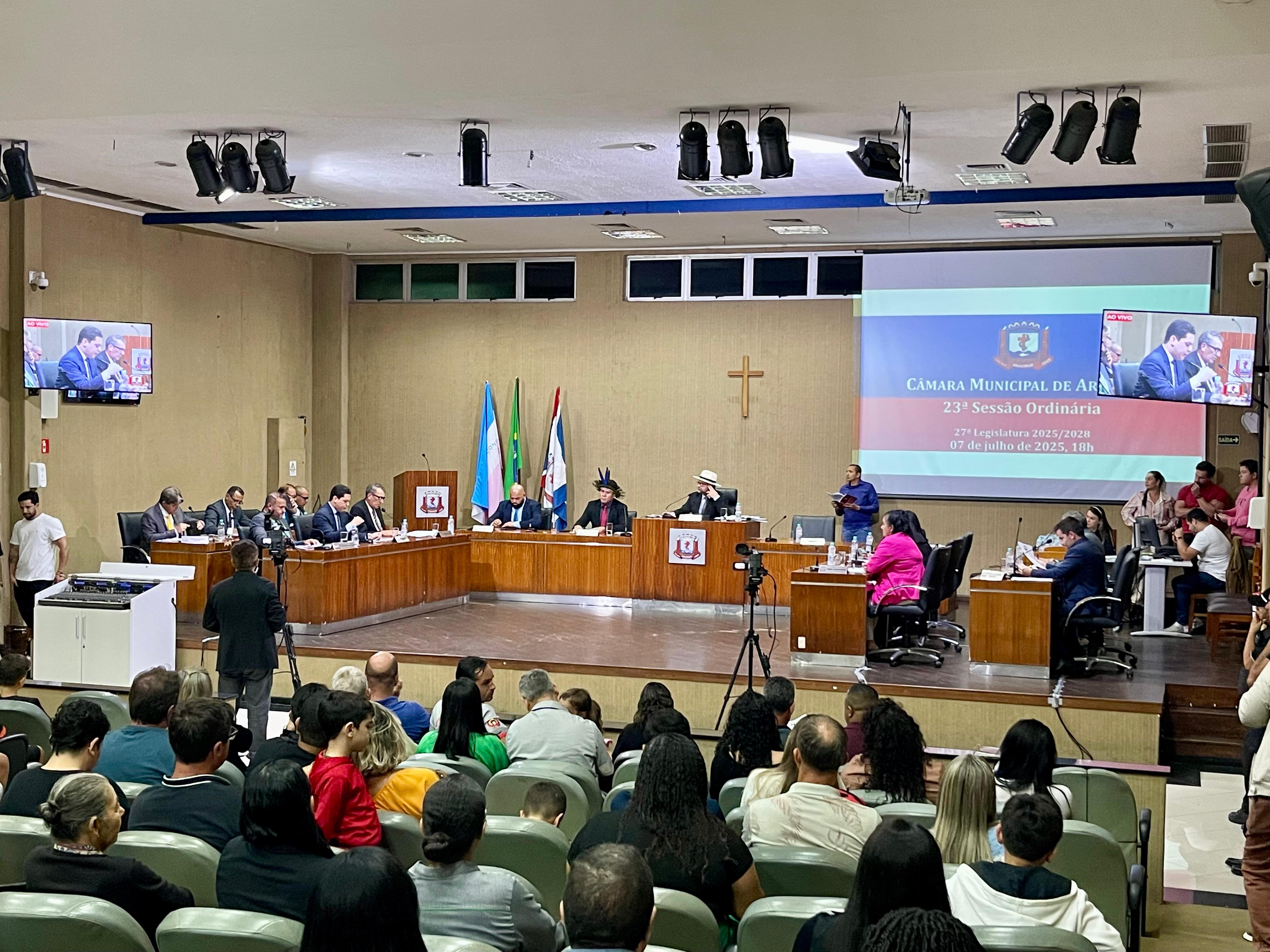 CÂMARA MUNICIPAL DE ARACRUZ REALIZA 23ª SESSÃO ORDINÁRIA