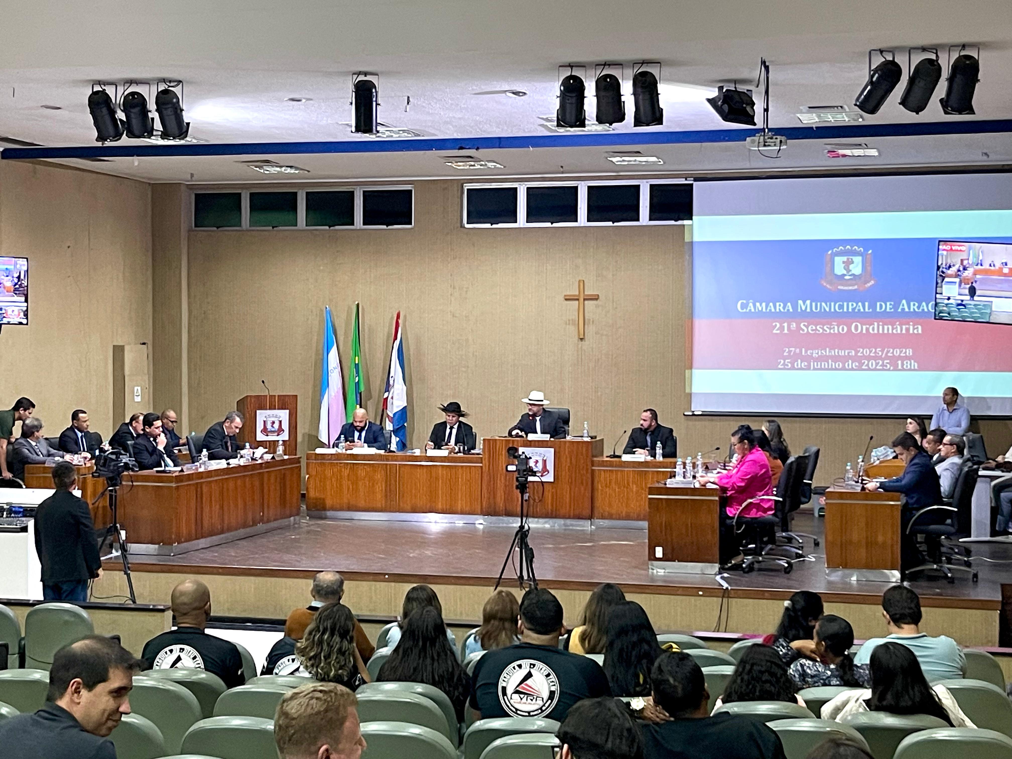 CÂMARA REALIZA 21ª SESSÃO ORDINÁRIA DA 27ª LEGISLATURA (2025–2028)
