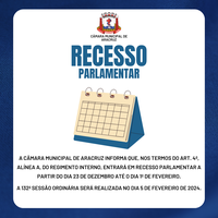 RECESSO PARLAMENTAR