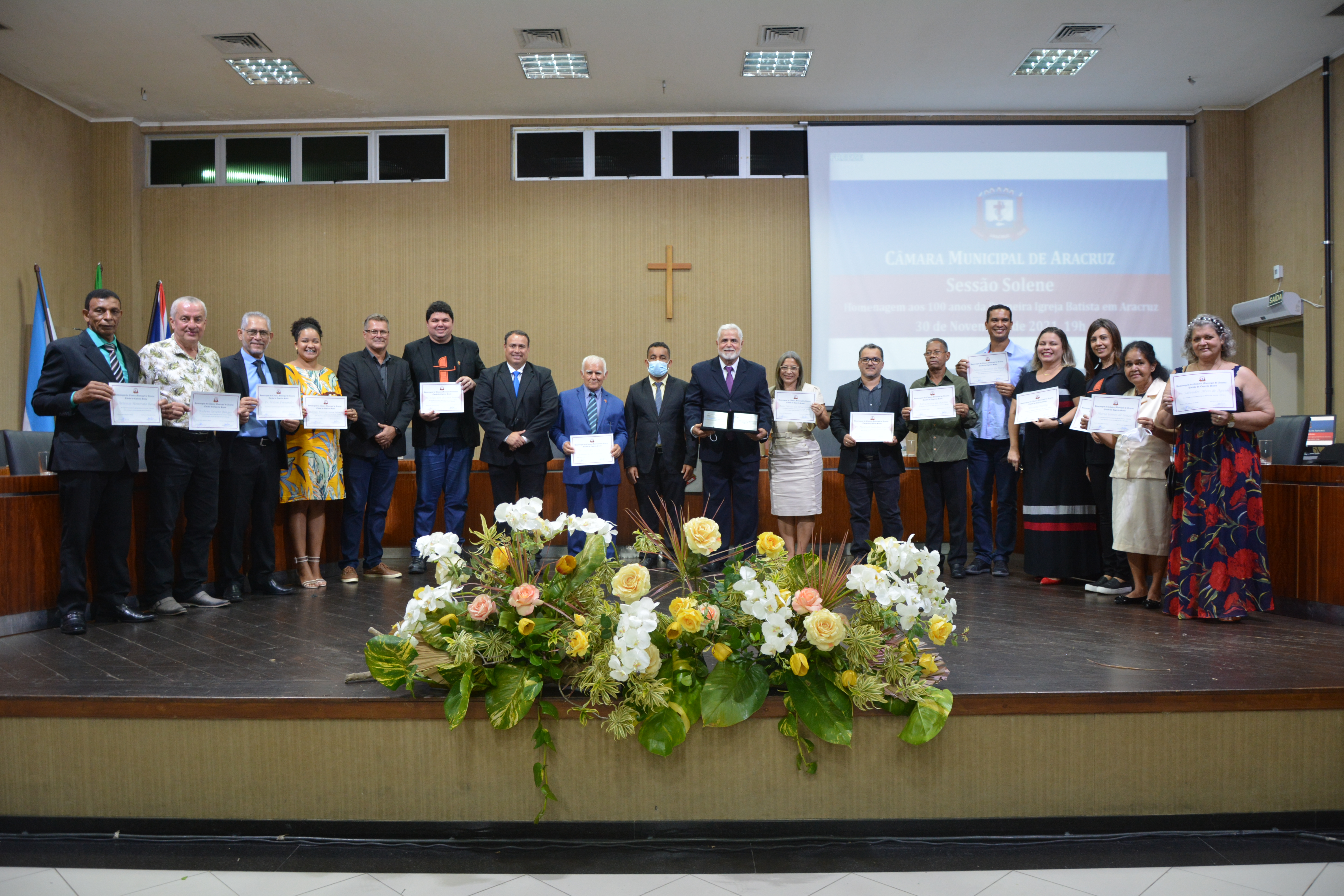 SESSÃO SOLENE HOMENAGEIA OS 100 ANOS DA PRIMEIRA IGREJA BATISTA EM ARACRUZ – PIBARA  