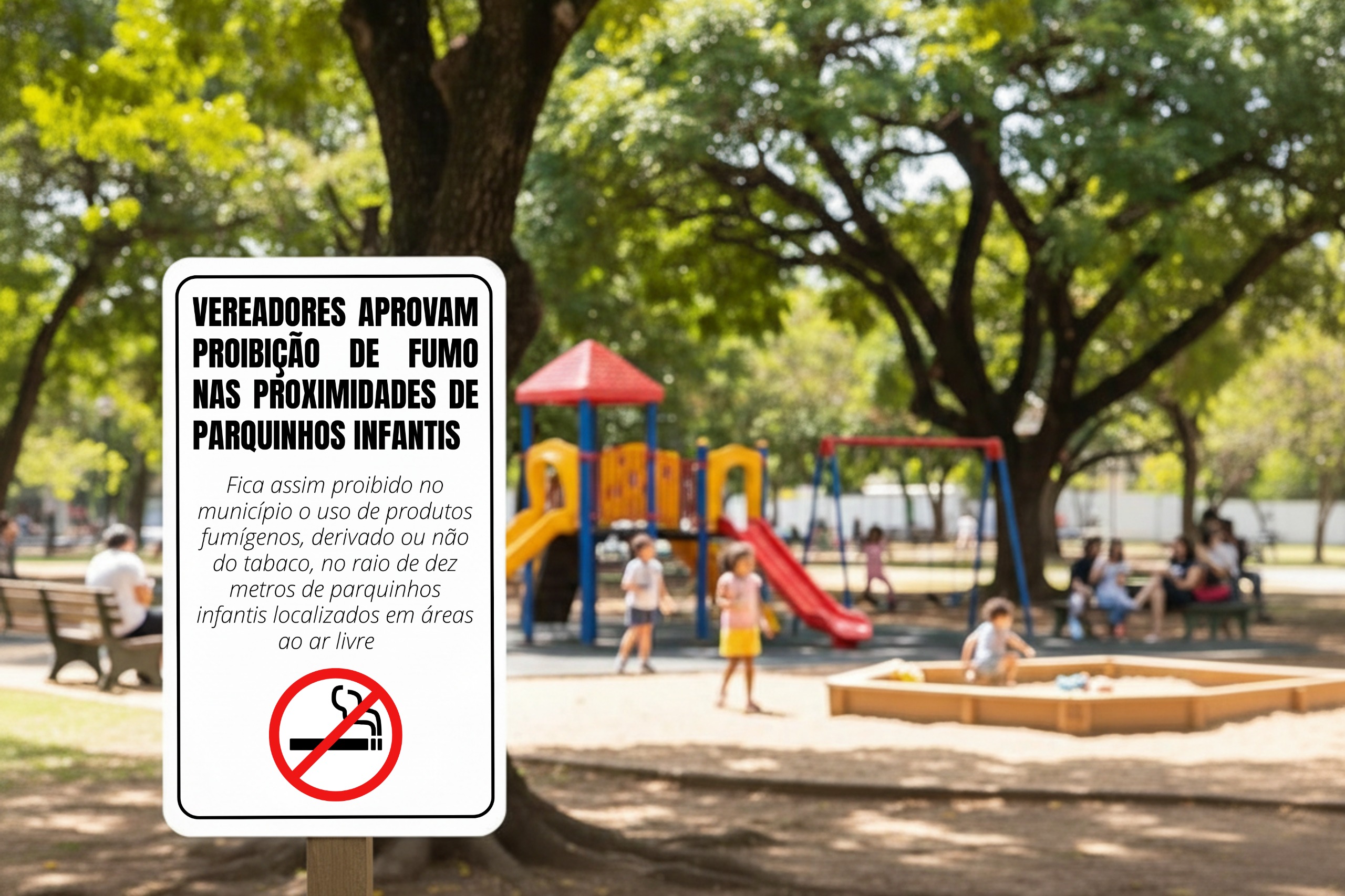 VEREADORES APROVAM PROIBIÇÃO DE FUMO NAS PROXIMIDADES DE PARQUINHOS INFANTIS
